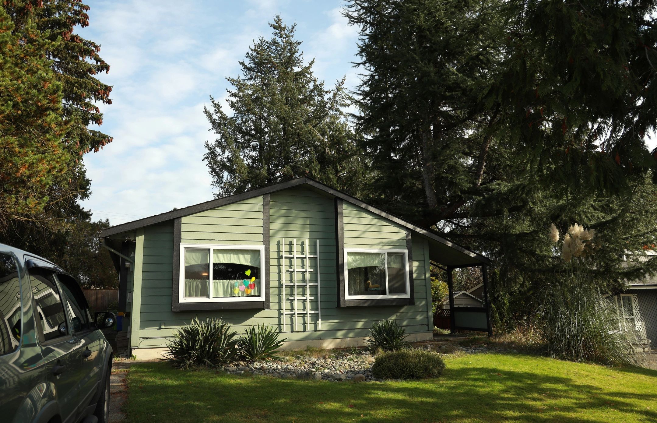 Residential property with landscaped frontage